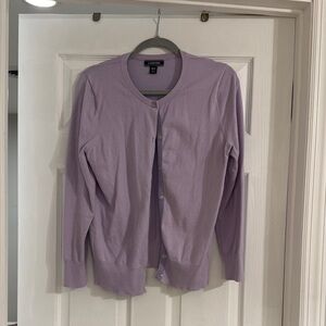 Lands' End Light Purple Women's Cardigan